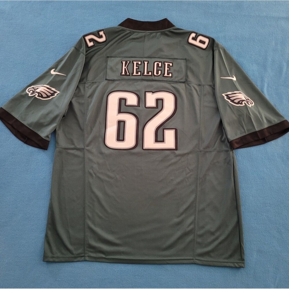 Nike Engineered Jersey Philadelphia Eagles Jason Kelce Midnight Green Mens 3XL - Picture 9 of 12